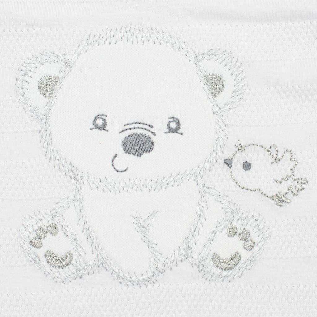 Kojenecká 4D souprava do porodnice SWEET BEAR bílá 50