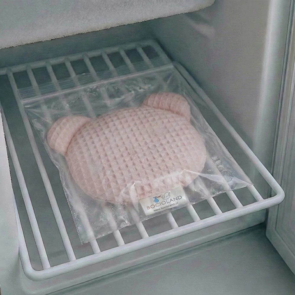 Bocioland nahřívací a chladící polštářek s levandulí Medvídek růžová