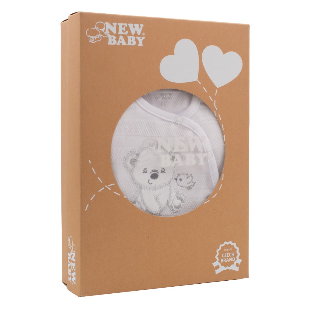 Kojenecká 4D souprava do porodnice SWEET BEAR bílá 56