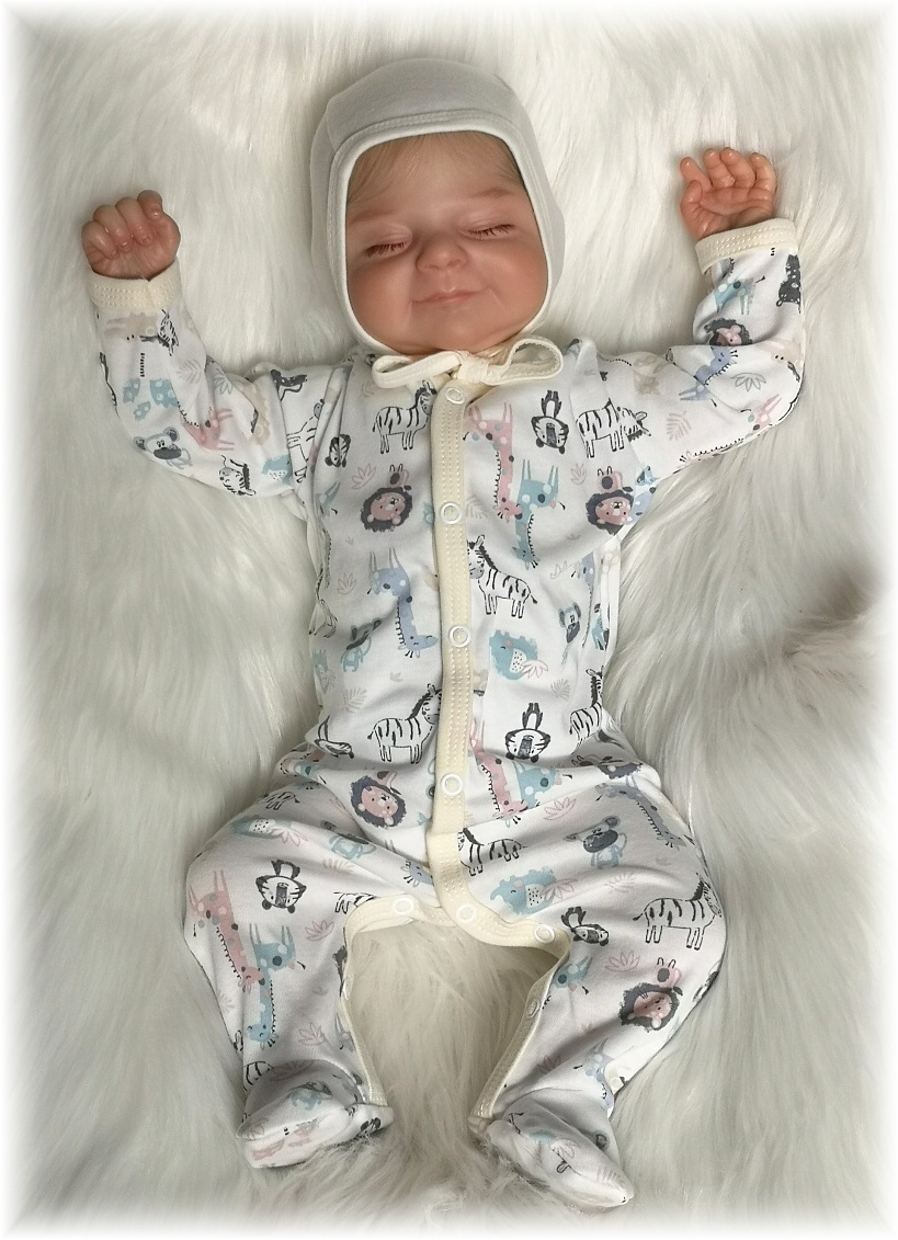 Kojenecké dupačky Safari krém 50