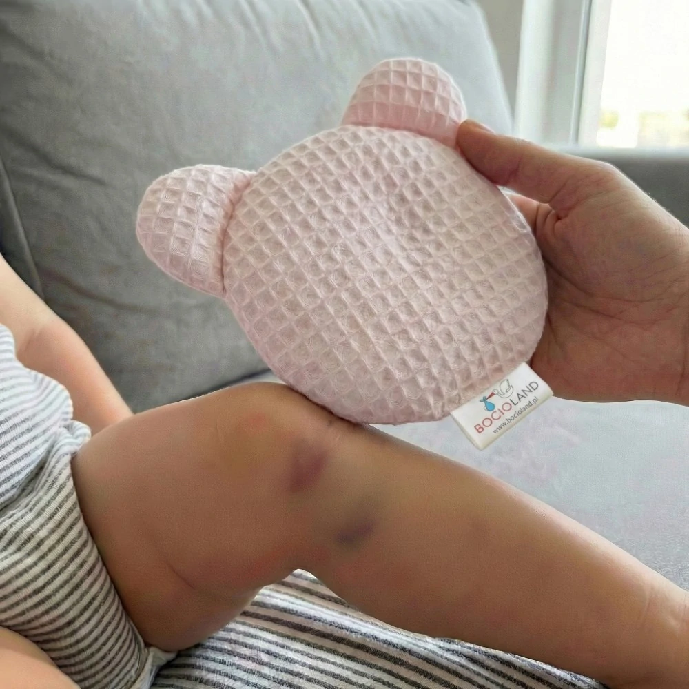 Bocioland nahřívací a chladící polštářek s levandulí Medvídek růžová