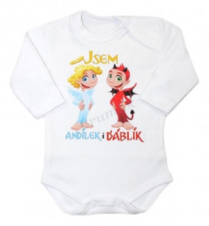 Vtipné body s nápisem "JSEM ANDÍLEK i ĎÁBLÍK" 74