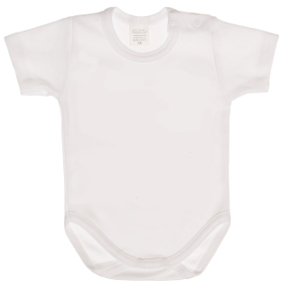 Bavlněné bílé body krátký rukáv 104