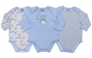 Kojenecké body 3 kusy LITTLE MONKEY 74