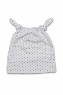 Bavlněná čepička s uzlíky Gray star