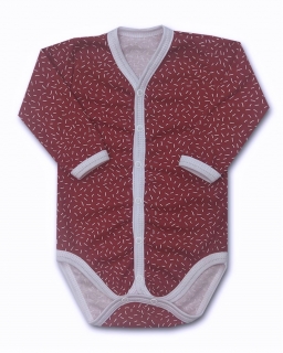 Kojenecké propínací body Tiny bordó 56