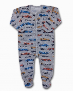 Kojenecký overal Retro šedé 56