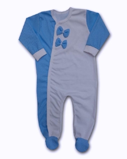 Kojenecký overal Dots modrá 86