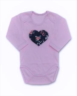 Kojenecké body se srdíčkem Rose modrá 56