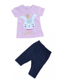 Dívčí letní 2D souprava SWEET PRINCESS růžová