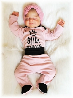 Dětská 2D souprava LITTLE PRINCESS pudrová 92
