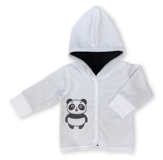 Kojenecká mikinka Panda bíllá 50