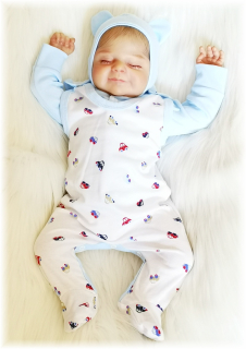 Kojenecká 3D souprava Barevná autíčka 50