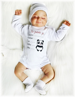 Originální body pro novorozené miminko Panda 56