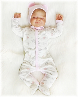 Kojenecký overal Malá hvězda růžová 56