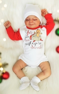 Kojenecké body s nápisem Já jsem ten nejlepší dárek