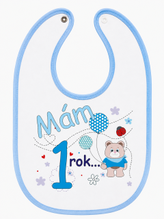 Bryndáček s potiskem "Mám 1 rok"