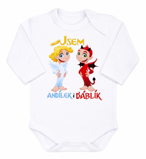 Vtipné body s nápisem "JSEM ANDÍLEK i ĎÁBLÍK" 50
