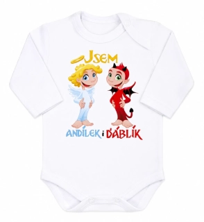 Vtipné body s nápisem "JSEM ANDÍLEK i ĎÁBLÍK" 56