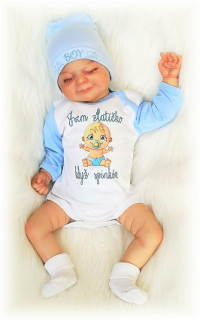 Originální body s potiskem "Jsem zlatíčko, když spinkám.."