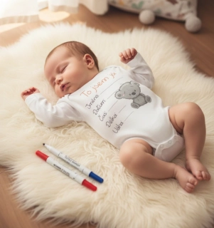 Originální body pro novorozené miminko  Mišulka 56