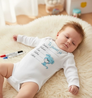 Originální body pro novorozené miminko  Štěňátko 56