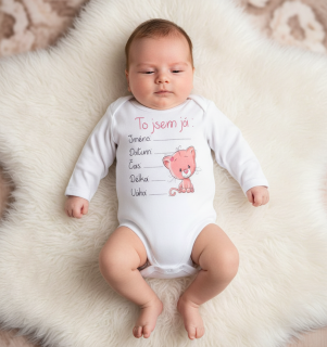 Originální body pro novorozené miminko  Koťátko 56