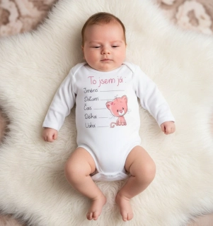 Originální body pro novorozené miminko  Koťátko 62
