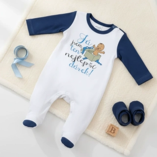 Originální kojenecký overal Já jsem ten nejlepší dárek 74