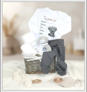 Dárkový košík pro miminko TO JSEM JÁ Mišulka 50