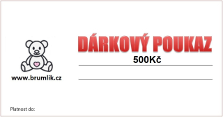 Dárkový poukaz Brumlík - 500,-Kč