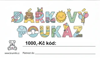 Dárkový poukaz Brumlík - 1000,-Kč