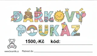Dárkový poukaz Brumlík - 1500,-Kč