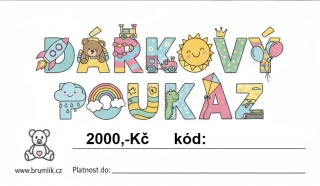 Dárkový poukaz Brumlík - 2000,-Kč