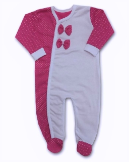 Kojenecký overal Dots amarant 56