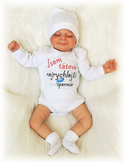 Vtipné body s nápisem “Jsem tátova nejrychlejší spermie” 62