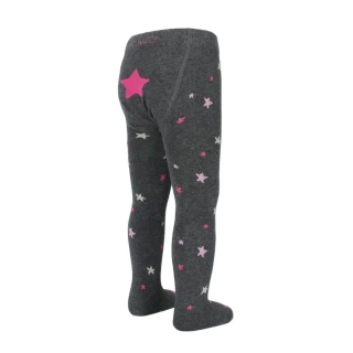 Kojenecké bavlněné punčocháčky Hvězdičky tm. šedá