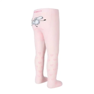 Kojenecké bavlněné punčocháčky Ovečka růžová