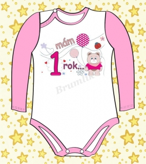 Body s nápisem "Mám 1 rok"