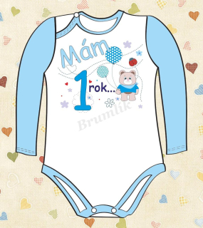 Body s nápisem "Mám 1 rok"