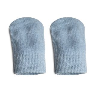 Kojenecké úpletové bavlněné rukavičky sv.modrá