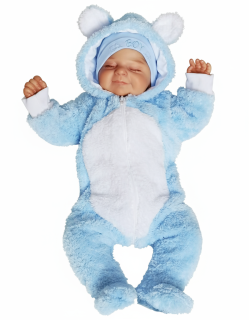 Kojenecký modrobílý overal Luna 56