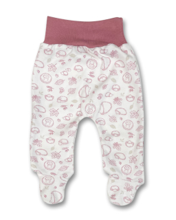 Kojenecké polodupačky Ježečci pudrová růž 56