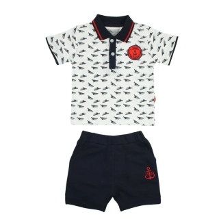 Chlapecká 2D letní souprava LEE COOPER modrá 80