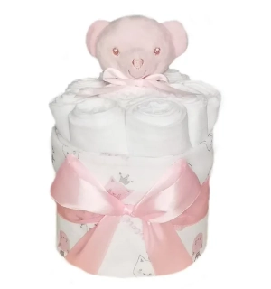 Brumlík plenkový dort Méďa růžový