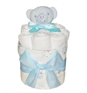 Brumlík plenkový dort Méďa modrý