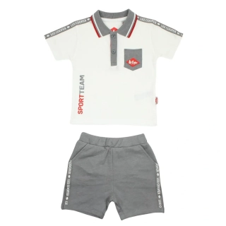 Chlapecká 2D letní souprava LEE COOPER bílá 80
