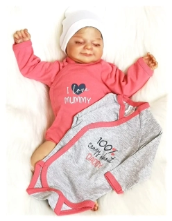 Kojenecké zavinovací body dl. rukáv I LOVE 2 kusy 50