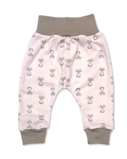 Kojenecké tepláčky Lišáček růžová 50