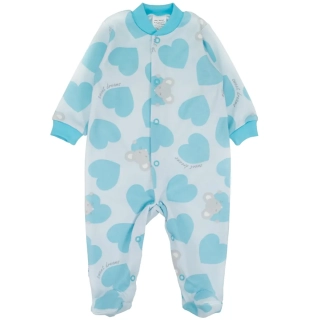 Kojenecký overal Modré srdce 56